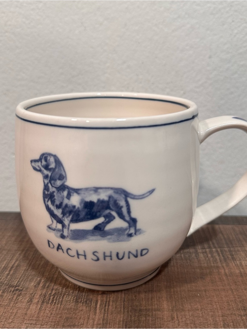 Anthropologie and Molly Hatch Stoneware Dog mug Dachshund